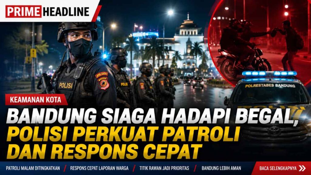 Bandung Siaga Hadapi Begal, Polisi Perkuat Patroli dan Respons Cepat