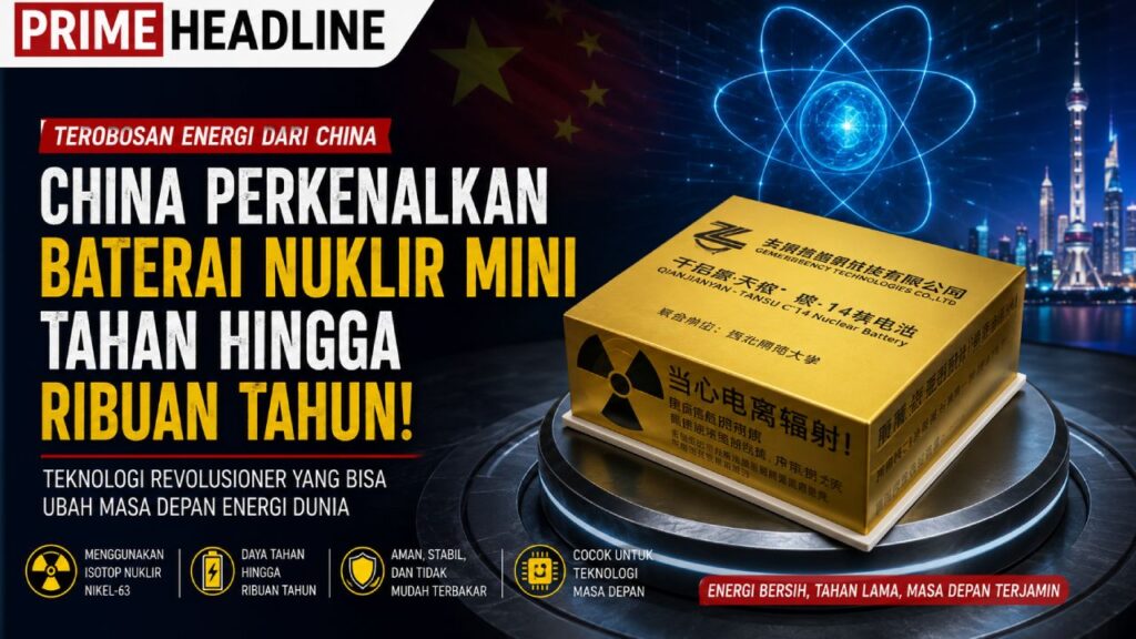 China Perkenalkan Baterai Nuklir Mini Tahan Hingga Ribuan Tahun