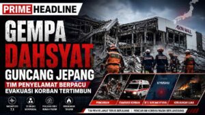 Gempa Dahsyat Guncang Jepang, Tim Penyelamat Berpacu Evakuasi Korban Tertimbun