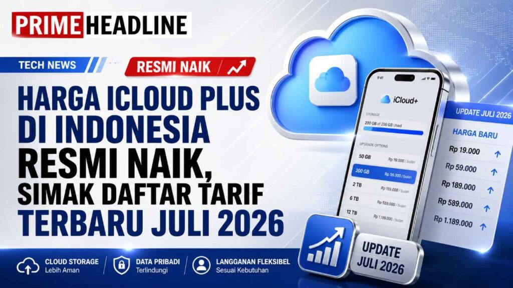 Harga iCloud Plus di Indonesia Resmi Naik, Simak Daftar Tarif Terbaru Juli 2026