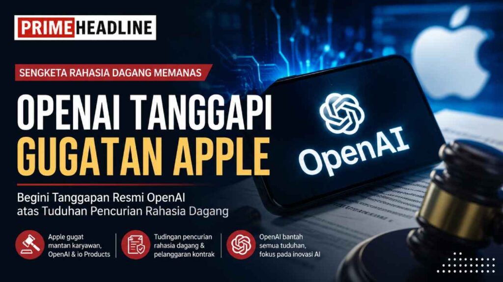 OpenAI Tanggapi Gugatan Apple terkait Dugaan Pencurian Rahasia Dagang