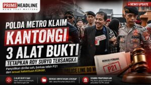 Polda Metro Kantongi Tiga Alat Bukti Tetapkan Roy Suryo Tersangka