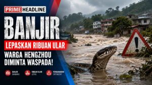 Ribuan Ular Lepas Setelah Banjir Melanda Hengzhou, Warga Diminta Waspada