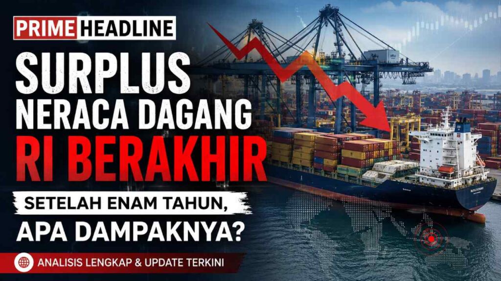 Surplus Neraca Dagang RI Berakhir Setelah Enam Tahun, Apa Dampaknya?