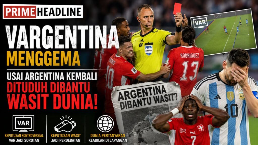 VARgentina Menggema Usai Argentina Kembali Dituduh Dibantu Wasit Dunia
