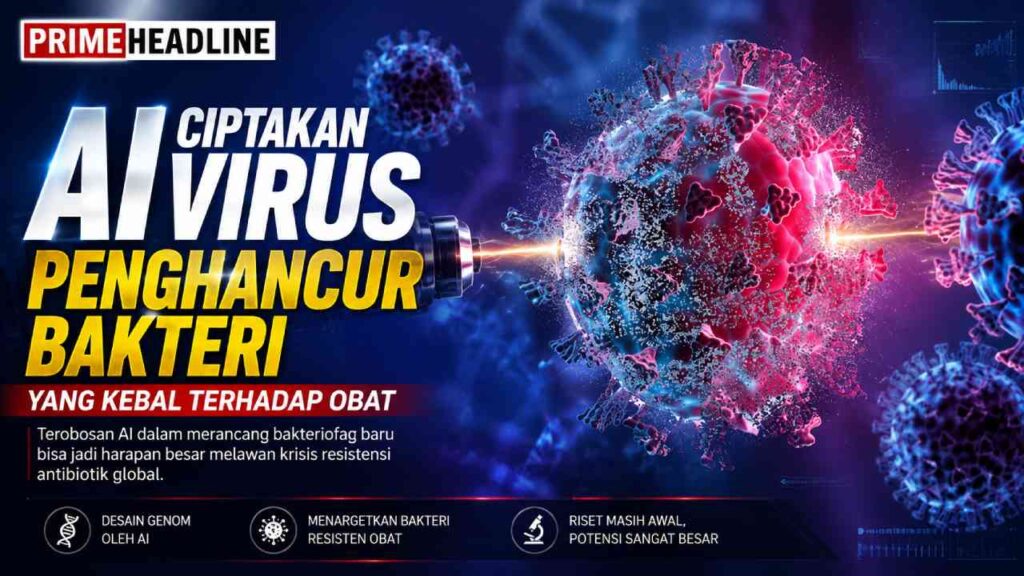 AI Ciptakan Virus Penghancur Bakteri yang Kebal Terhadap Obat