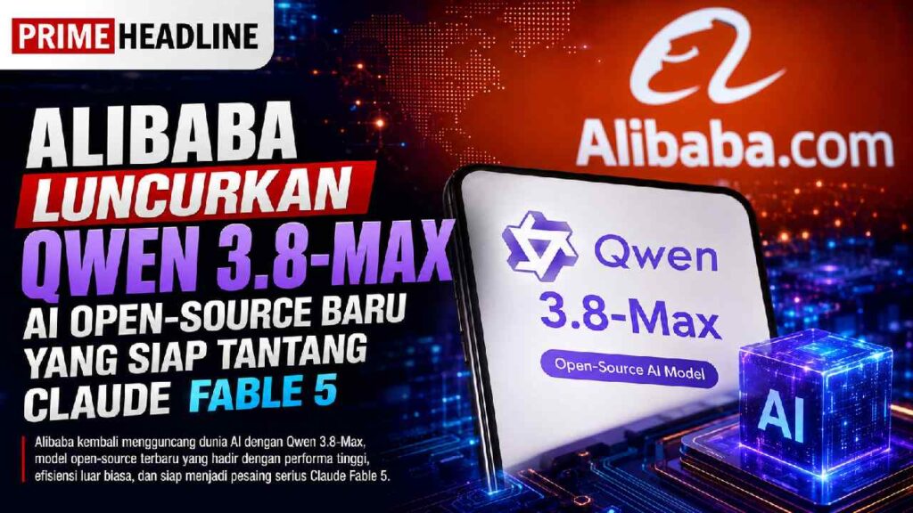 Alibaba Luncurkan Qwen 3.8-Max, AI Open-Source Baru yang Siap Tantang Claude Fable 5