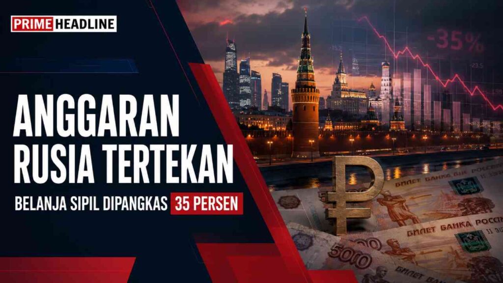 Anggaran Rusia Tertekan, Belanja Sipil Dipangkas hingga 35 Persen