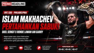 Islam Makhachev Pertahankan Sabuk UFC 330 Usai Duel Sengit Melawan Ian Garry