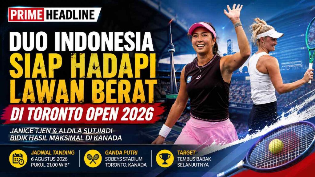 Janice Tjen dan Aldila Sutjiadi Siap Tantang Lawan Berat di Toronto Open