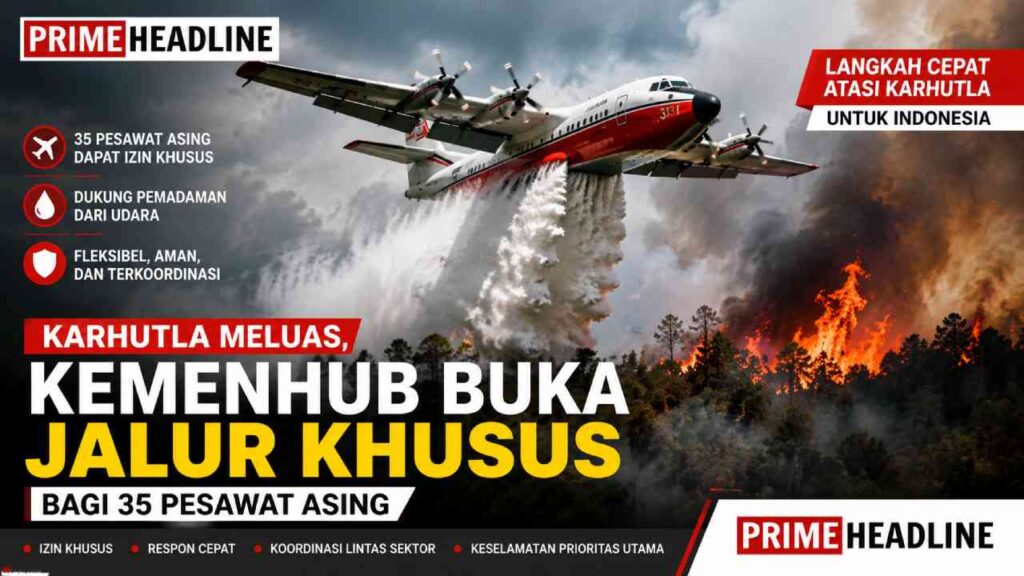 Karhutla Meluas, Kemenhub Buka Jalur Khusus bagi 35 Pesawat Asing