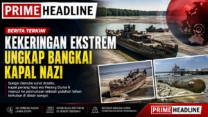 Kekeringan Ekstrem di Eropa Ungkap Bangkai Kapal Perang Nazi yang Lama Terkubur