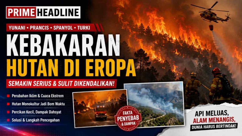 Mengapa Kebakaran Hutan di Eropa Kian Sulit Dikendalikan?