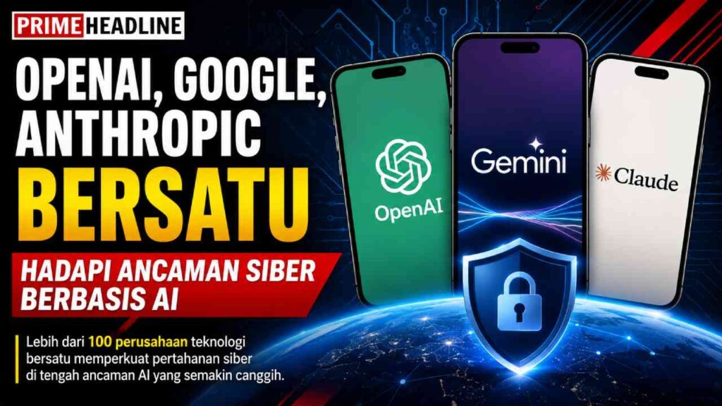 OpenAI, Google, Anthropic Bersatu Hadapi Ancaman Siber Berbasis AI