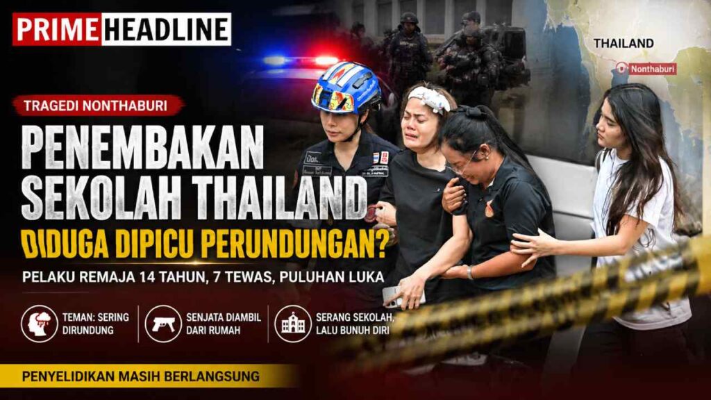 Pelaku Penembakan Sekolah Thailand Diduga Sering Jadi Korban Bullying