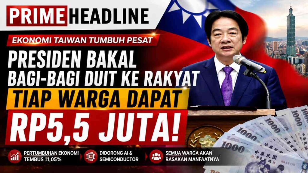 Presiden Taiwan Ini Mau Bagi-bagi Duit, Tiap Warga Dapat Rp5,5 Juta