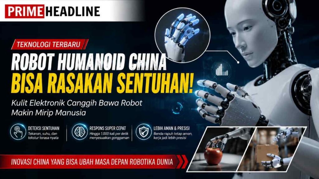 Robot Humanoid China Makin Canggih, Kini Bisa Merasakan Sentuhan Manusia