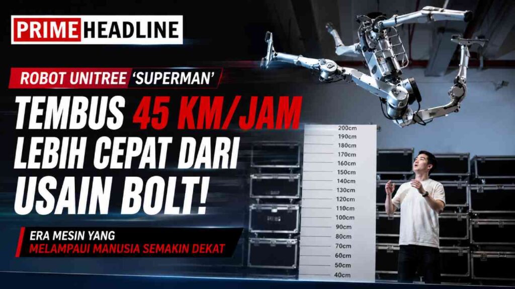 Robot Unitree Tembus 45 Km/Jam, Era Mesin yang Melampaui Manusia Makin Dekat