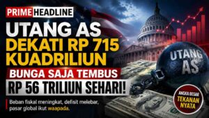Utang AS Dekati Rp 715 Kuadriliun, Bunga Saja Tembus Rp 56 Triliun Sehari