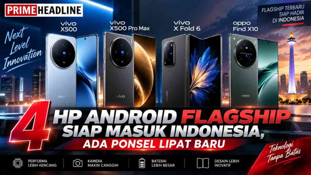 4 HP Android Flagship Bersiap Masuk Indonesia, Ada Ponsel Lipat Baru