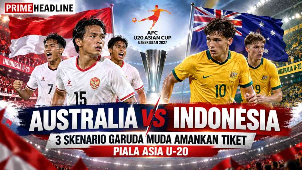 Australia vs Indonesia: 3 Skenario Garuda Muda Amankan Tiket Piala Asia U-20