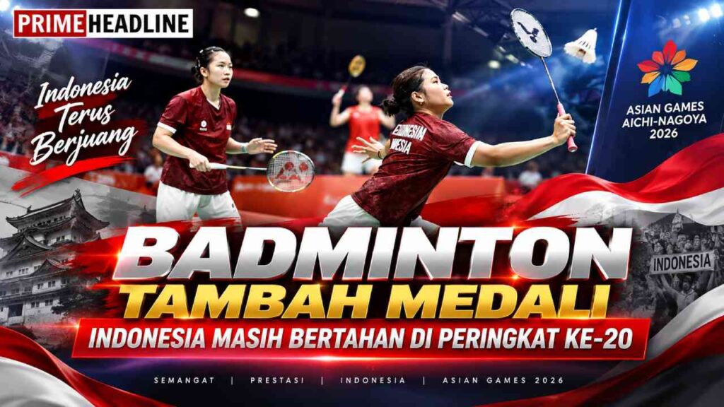 Badminton Tambah Medali, Indonesia Masih Bertahan di Peringkat ke-20