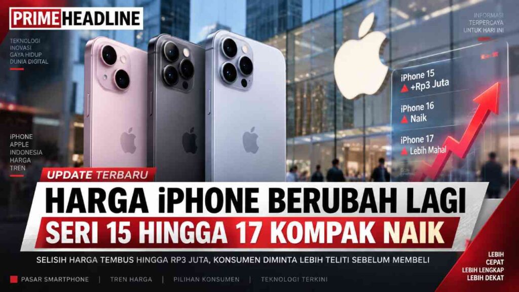 Harga iPhone Berubah Lagi, Seri 15 hingga 17 Kompak Naik
