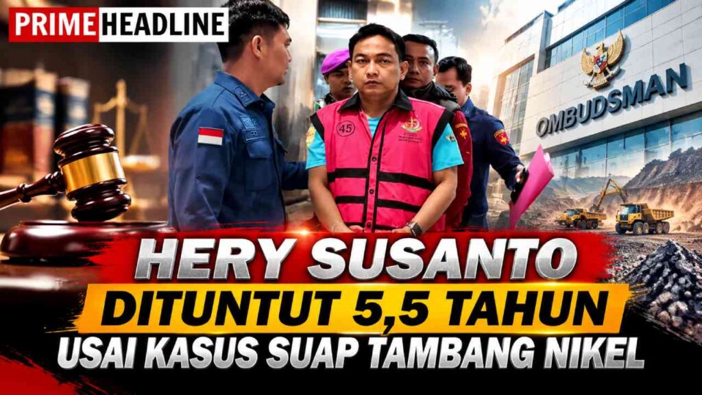 Hery Susanto Dituntut 5,5 Tahun Usai Kasus Suap Tambang Nikel