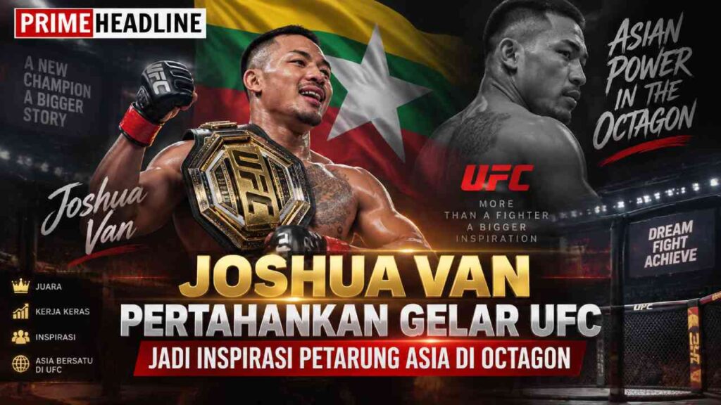 Joshua Van Pertahankan Gelar UFC, Jadi Inspirasi Petarung Asia di Octagon