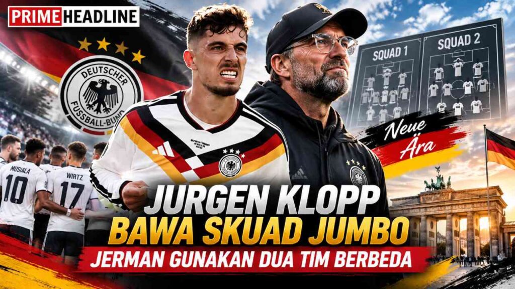 Jurgen Klopp Bawa Skuad Jumbo, Jerman Gunakan Dua Tim Berbeda