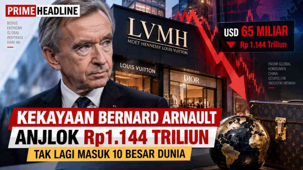Kekayaan Bernard Arnault Anjlok Rp1.144 Triliun, Tak Lagi Masuk 10 Besar Dunia