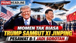 Momen Tak Biasa Trump Sambut Xi Jinping, Pesawat B-1