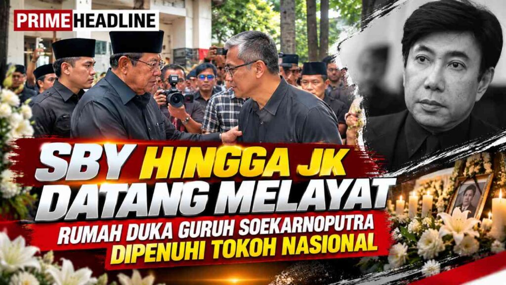 SBY hingga JK Datang Melayat, Rumah Duka Guruh Soekarnoputra