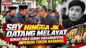 SBY hingga JK Datang Melayat, Rumah Duka Guruh Soekarnoputra