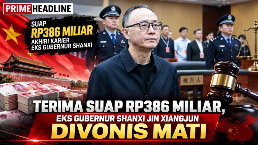 Terima Suap Rp386 Miliar, Eks Gubernur Shanxi Jin Xiangjun Divonis Mati