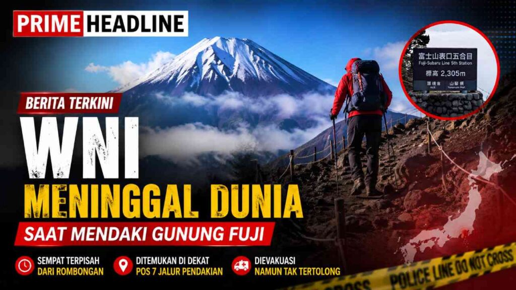 WNI Meninggal saat Mendaki Gunung Fuji, Sempat Terpisah dari Rombongan
