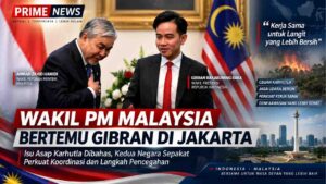 Wakil PM Malaysia Bertemu Gibran di Jakarta, Isu Asap Karhutla Dibahas