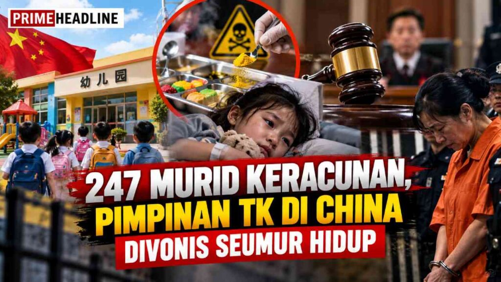 247 Murid Keracunan, Pimpinan TK di China Divonis Seumur Hidup