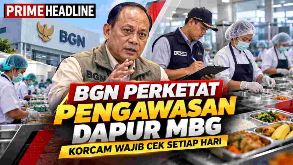 BGN Perketat Pengawasan Dapur MBG, Korcam Wajib Cek Setiap Hari
