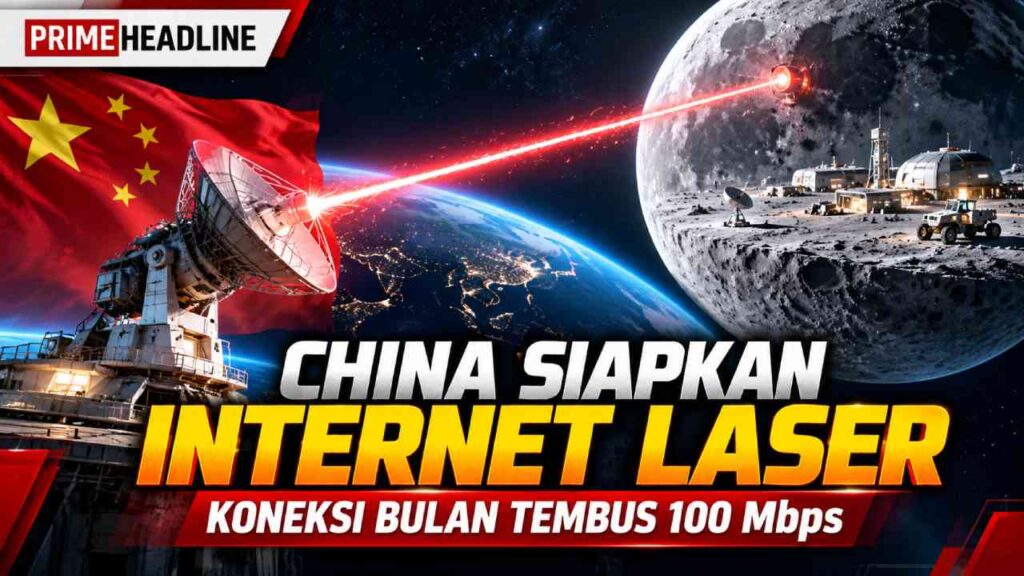 China Siapkan Internet Laser, Koneksi Bulan Tembus 100 Mbps