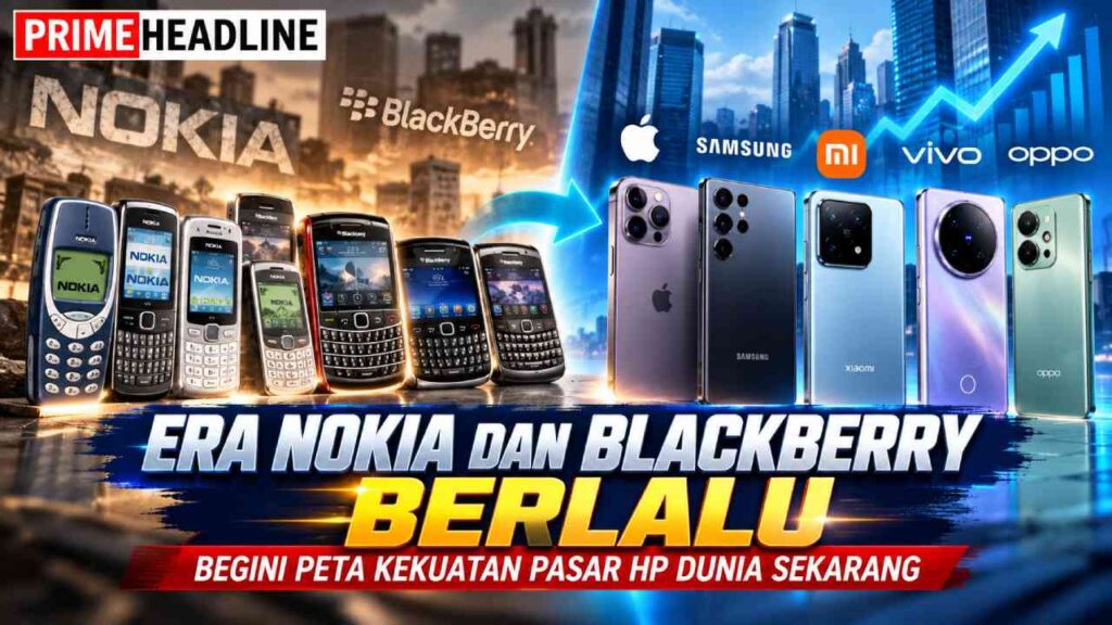 Era Nokia dan BlackBerry Berlalu, Begini Peta Kekuatan Pasar HP Dunia Sekarang
