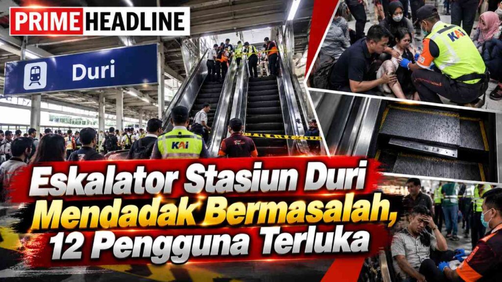 Eskalator Stasiun Duri Mendadak Bermasalah, 12 Pengguna Terluka