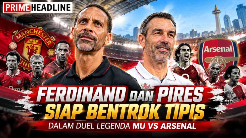 Ferdinand dan Pires Siap Bentrok Tipis dalam Duel Legenda MU vs Arsenal