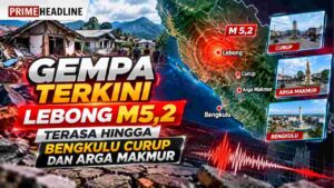 Gempa Terkini Lebong M5,2 Terasa hingga Bengkulu Curup dan Arga Makmur