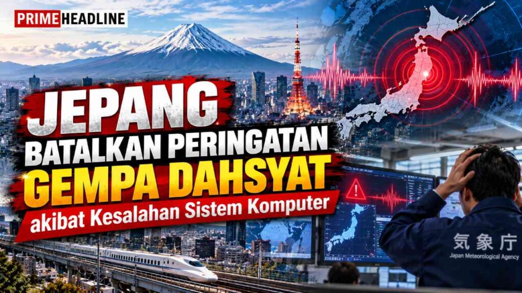 Jepang Batalkan Peringatan Gempa Dahsyat akibat Kesalahan Sistem Komputer