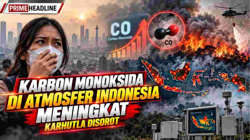 Karbon Monoksida di Atmosfer Indonesia Meningkat, Karhutla Disorot