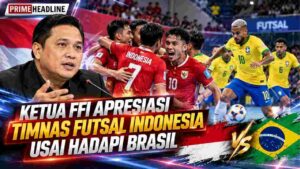 Ketua FFI Apresiasi Timnas Futsal Indonesia Usai Hadapi Brasil