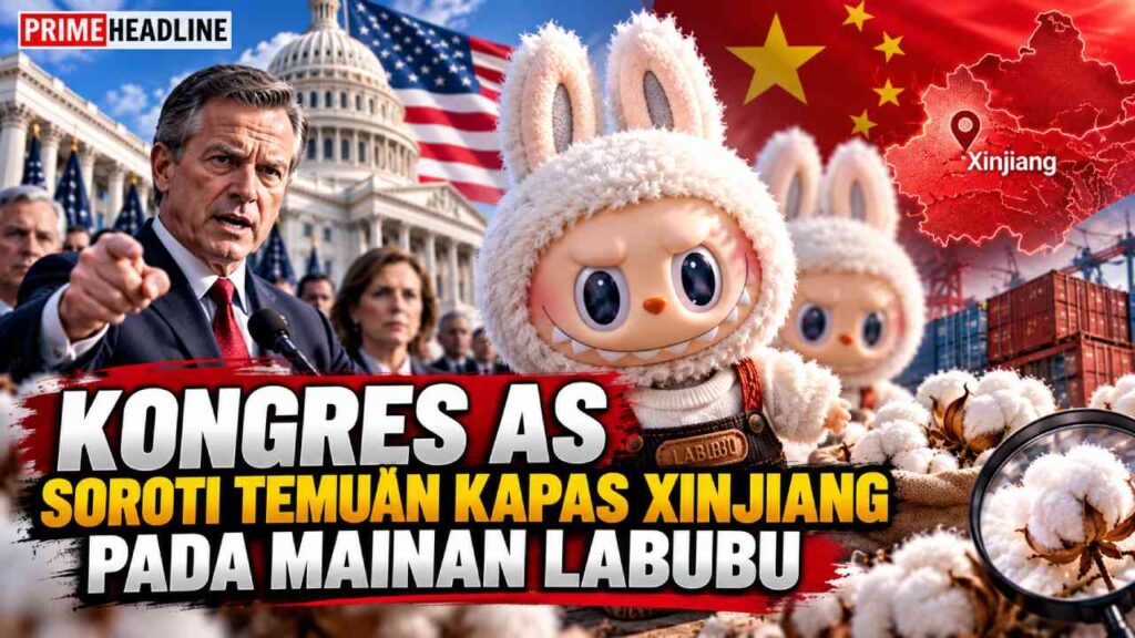 Kongres AS Soroti Temuan Kapas Xinjiang pada Mainan Labubu