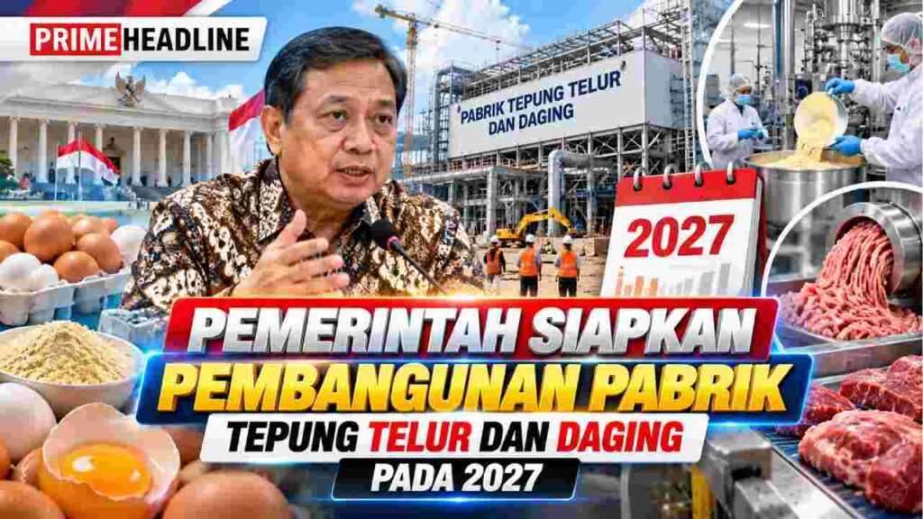 Pemerintah Siapkan Pembangunan Pabrik Tepung Telur dan Daging pada 2027