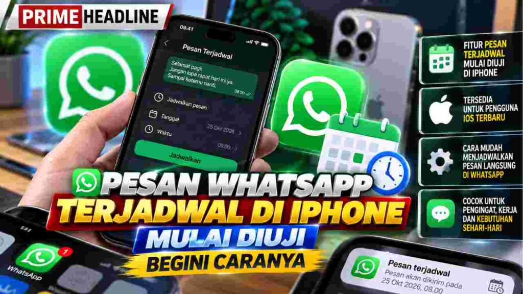 Pesan WhatsApp Terjadwal iPhone Mulai Diuji, Begini Caranya